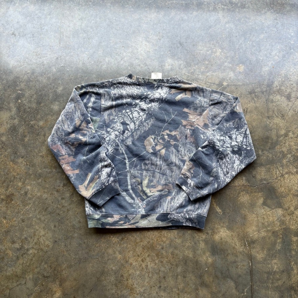 Vintage 90s Mossy oaks faded camo sweatshirt - Picture 4 of 4